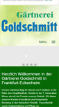 Mobile Screenshot of gaertnerei-goldschmitt.de